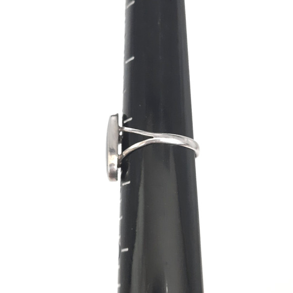 925 Sterling Silver Signed Abalone Shell Ring Size 8.5 Beautiful - Picture 3 of 8